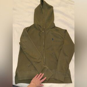 Ralph Lauren Olive Green Polo Hoodie